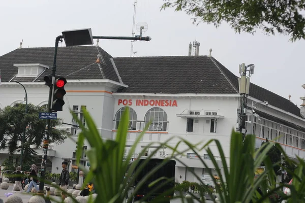 Yogyakarta Indonesia Marzo 2023 Edificio Storico Che Funge Ufficio Postale — Foto Stock