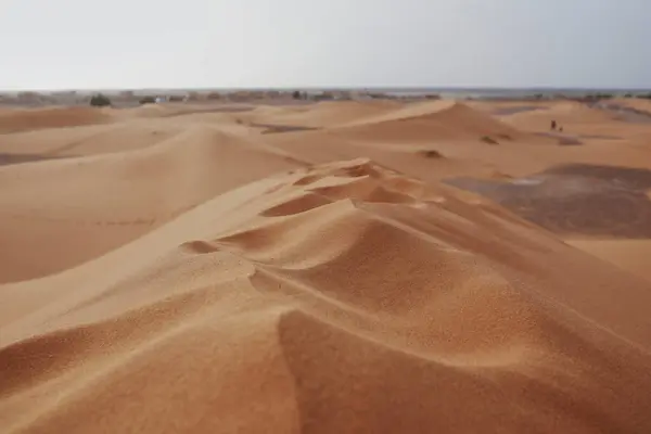 Merzouga Dűnéi Szahara Sivatag — Stock Fotó