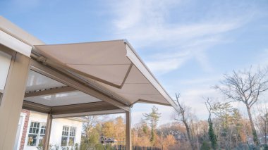 Pergola awning in the sunshine photo clipart