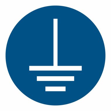 ISO 7010 Kayıtlı Güvenlik İşaretleri - Zorunlu - Bir dünya terminalini yere bağla