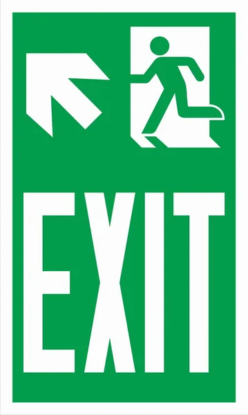 stock vector Emergency Escape Evacuation Sign Marking ISO Standard Final Exit Down Left