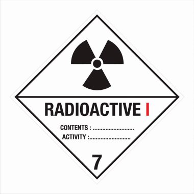Sınıf 7 Tehlikeli Tehlikeli Madde Madde Radyoaktif I