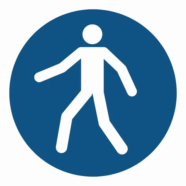 安全标志标记标准使用本行人通道 — 图库矢量图片