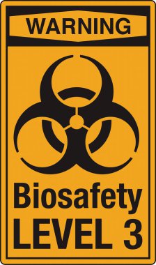 OSHA Güvenlik İşaretleme İşareti Resim Standartları Sembol Portresi ile Biyoloji Seviye 3 Uyarı Standartları