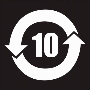 The China RoHS Mark Label indicates the Environmentally Friendly Use Period (EFUP) of electronic products, ranging from 5 to 50 years, ensuring compliance with environmental safety regulations.