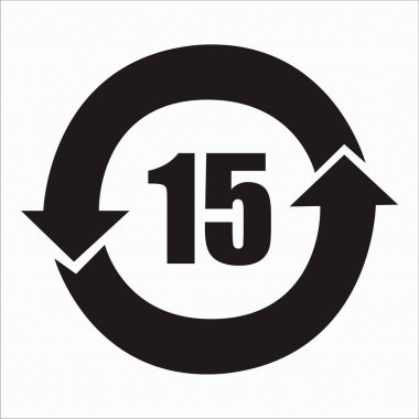 The China RoHS Mark Label indicates the Environmentally Friendly Use Period (EFUP) of electronic products, ranging from 5 to 50 years, ensuring compliance with environmental safety regulations.