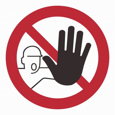 The ISO 7010 Standard Prohibition Pictogram features a universal no-symbol (red circle with a diagonal line) to indicate prohibited actions, ensuring safety and compliance in workplaces and public areas.