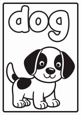 Çocuklar için basılabilir Sevimli Hayvan Boyama Sayfaları Eğitsel Eğlence ve Kolay Tasarımlar Köpek Yavruları