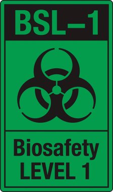Güvenlik İşareti Biyolojik Tehlike Alanı 'nda standart bir sembol ve biyolojik tehlike uyarısı var. Zararlı patojenlere veya biyolojik zararlı maddelere maruz kalma potansiyelini göstererek güvenliği sağlar..