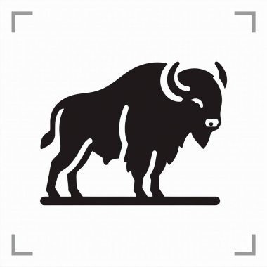 Simge, logo, maskot veya pictogram tarzında tek renkli siyah ve beyaz bir hayvan sembolü arkaplanı olmayan temiz, minimalist bir tasarıma sahiptir. Markalaşma, işaret ve evrensel temsil için mükemmel.
