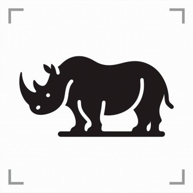 Simge, logo, maskot veya pictogram tarzında tek renkli siyah ve beyaz bir hayvan sembolü arkaplanı olmayan temiz, minimalist bir tasarıma sahiptir. Markalaşma, işaret ve evrensel temsil için mükemmel.