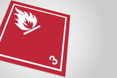 Zararlı Madde HAZMAT Elmas Etiketleme Plakası IATA IMDG DOT DOT Nakliyat Sınıf 3 Yanıcı Sıvılar