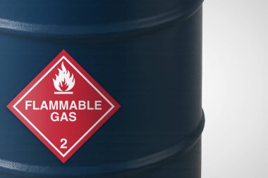 Tehlikeli Madde Tehlikeli Madde Elmas Etiketleme Plakası IATA IMDG DOT Sevkiyat Sınıf 2 Barrell Yanıcı Gaz