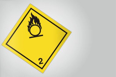 Zararlı Madde HAZMAT Elmas Etiketleme Plakçılık Sınıf 2 Gas Div 2 Oksijen