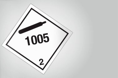 Zararlı Madde HAZMAT Elmas Etiketleme Plakçılık Sınıf 2 Gas Div 2.2 Yanıcı Olmayan Toksik Gaz 1005