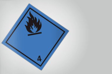 Tehlikeli Madde Hasarlı Madde Elmas Etiketleme Plaket Sevkiyat Sınıf 4 Kara Islandığında Tehlikelidir