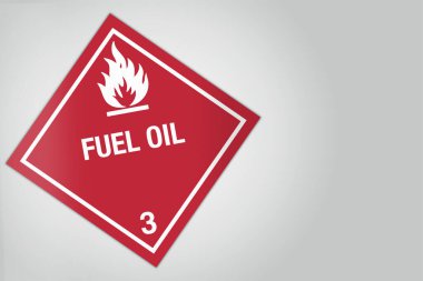 Zararlı Madde Tehlikeli Madde Elmas Etiketleme Plaket Nakliyat Sınıf 3 Yakıt Yağı Sözcüklü