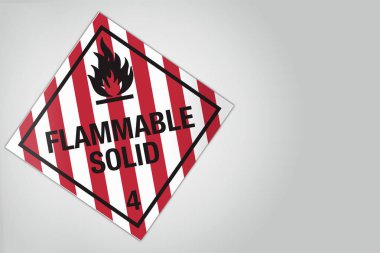Zararlı Madde Tehlikeli Madde Elmas Etiketi Sevkiyat Sınıf 4 Yanıcı Katı Reaktif maddeler ve duyarsızlaştırılmış patlayıcılar