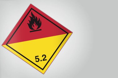 Zararlı Madde Tehlikeli Madde Elmas Etiketleme Plaket Sevkiyat Sınıfı 5.2 Organik Peroksit