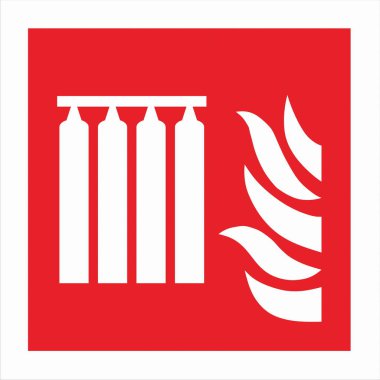 ISO 7010 Kayıtlı Güvenlik İşaretleri yangın söndürücüler, hortumlar ve alarmlar gibi yangın güvenlik ekipmanlarının yerini ve kullanımını gösteren standart sembollerdir..