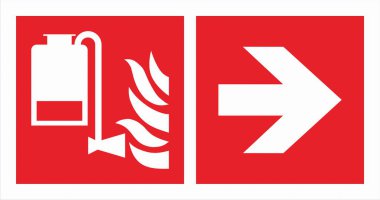 ISO 7010 Kayıtlı Güvenlik İşaretleri yangın söndürücüler, hortumlar ve alarmlar gibi yangın güvenlik ekipmanlarının yerini ve kullanımını gösteren standart sembollerdir..