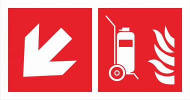 ISO 7010 Kayıtlı Güvenlik İşaretleri yangın söndürücüler, hortumlar ve alarmlar gibi yangın güvenlik ekipmanlarının yerini ve kullanımını gösteren standart sembollerdir..