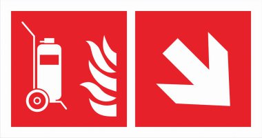 ISO 7010 Kayıtlı Güvenlik İşaretleri yangın söndürücüler, hortumlar ve alarmlar gibi yangın güvenlik ekipmanlarının yerini ve kullanımını gösteren standart sembollerdir..