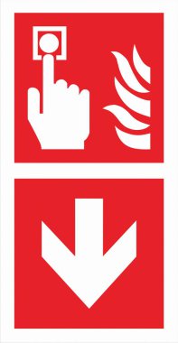 ISO 7010 Kayıtlı Güvenlik İşaretleri yangın söndürücüler, hortumlar ve alarmlar gibi yangın güvenlik ekipmanlarının yerini ve kullanımını gösteren standart sembollerdir..