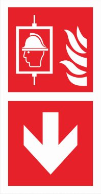 ISO 7010 Kayıtlı Güvenlik İşaretleri yangın söndürücüler, hortumlar ve alarmlar gibi yangın güvenlik ekipmanlarının yerini ve kullanımını gösteren standart sembollerdir..