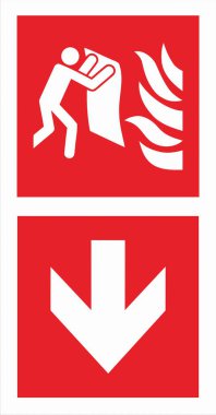 ISO 7010 Kayıtlı Güvenlik İşaretleri yangın söndürücüler, hortumlar ve alarmlar gibi yangın güvenlik ekipmanlarının yerini ve kullanımını gösteren standart sembollerdir..