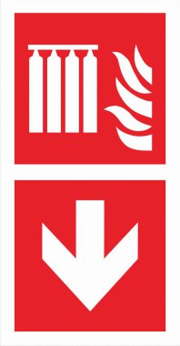 ISO 7010 Kayıtlı Güvenlik İşaretleri yangın söndürücüler, hortumlar ve alarmlar gibi yangın güvenlik ekipmanlarının yerini ve kullanımını gösteren standart sembollerdir..