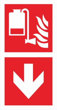 ISO 7010 Kayıtlı Güvenlik İşaretleri yangın söndürücüler, hortumlar ve alarmlar gibi yangın güvenlik ekipmanlarının yerini ve kullanımını gösteren standart sembollerdir..