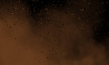 çikolata rengi duman siyah arka planda, tasarım için mükemmel