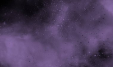 Siyah arkaplanda lavanta rengi dumanı, tasarım için mükemmel