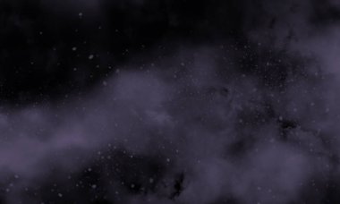 Siyah arkaplanda budama rengi dumanı, tasarım arka planı için mükemmel