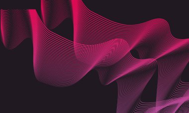 Siyah arkaplanda ışık dalgaları, masaüstü duvar kağıtları için mükemmel