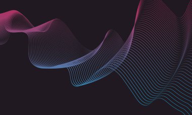 Siyah arkaplanda ışık dalgaları, masaüstü duvar kağıtları için mükemmel