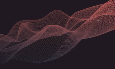 Siyah arkaplanda ışık dalgaları, masaüstü duvar kağıtları için mükemmel