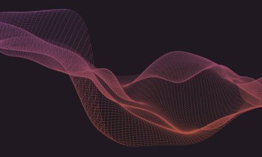 Siyah arkaplanda ışık dalgaları, masaüstü duvar kağıtları için mükemmel