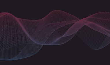 Siyah arkaplanda ışık dalgaları, masaüstü duvar kağıtları için mükemmel