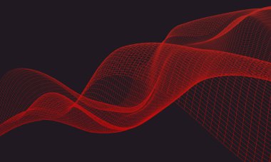 Siyah arkaplanda ışık dalgaları, masaüstü duvar kağıtları için mükemmel