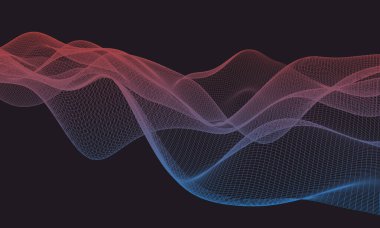 Siyah arkaplanda ışık dalgaları, masaüstü duvar kağıtları için mükemmel