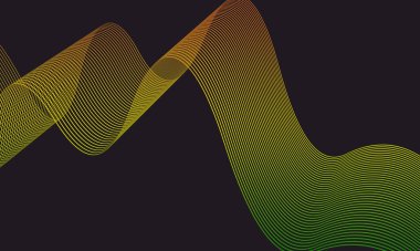 Siyah arkaplanda ışık dalgaları, masaüstü duvar kağıtları için mükemmel