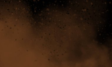 çikolata rengi duman siyah arka planda, tasarım için mükemmel