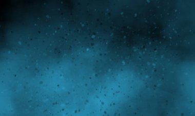 Siyah arkaplanda koyu gökyüzü rengi dumanı, tasarım için mükemmel