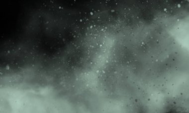 Siyah arkaplanda yeni bir renk dumanı, tasarım için mükemmel