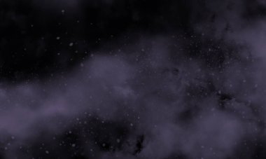 Siyah arkaplanda budama rengi dumanı, tasarım arka planı için mükemmel