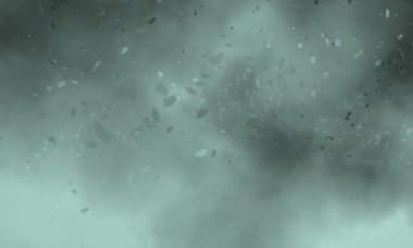 Siyah arkaplanda deniz köpüğü rengi dumanı, tasarım arka planı için mükemmel