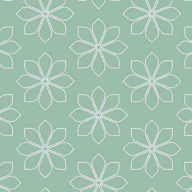 Seamless pattern. Graphic ornament. Floral stylish background. Vector repeating texture