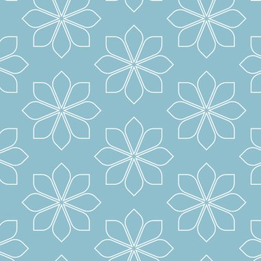 Seamless pattern. Graphic ornament. Floral stylish background. Vector repeating texture